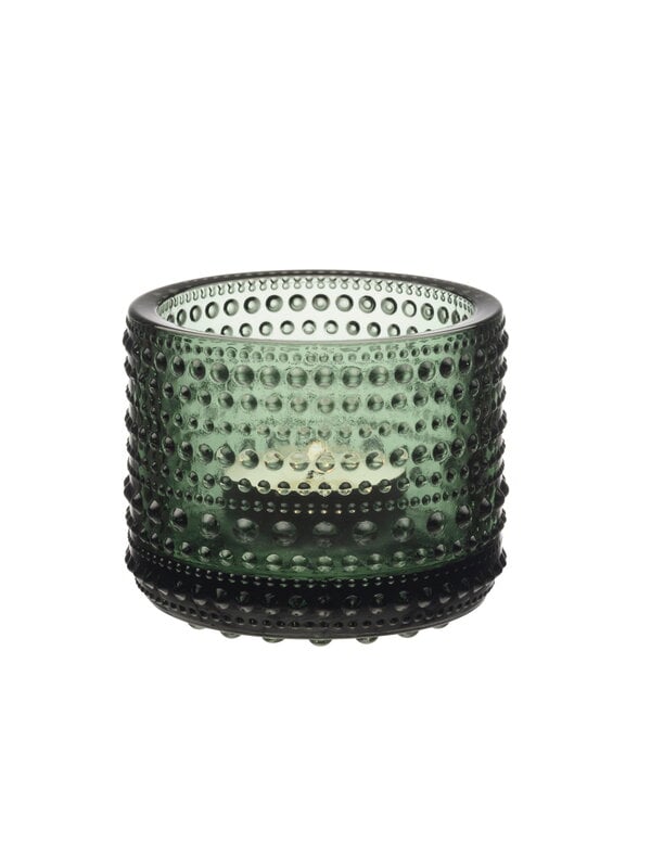 Tealight holders, Kastehelmi tealight candleholder, 64 mm, pine green, Green