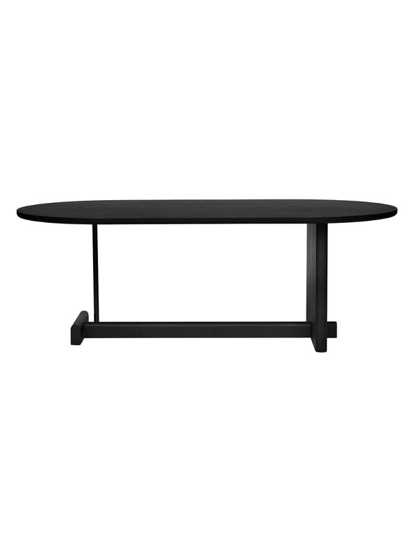 Coffee tables, Koku coffee table, oval, black oak, Black