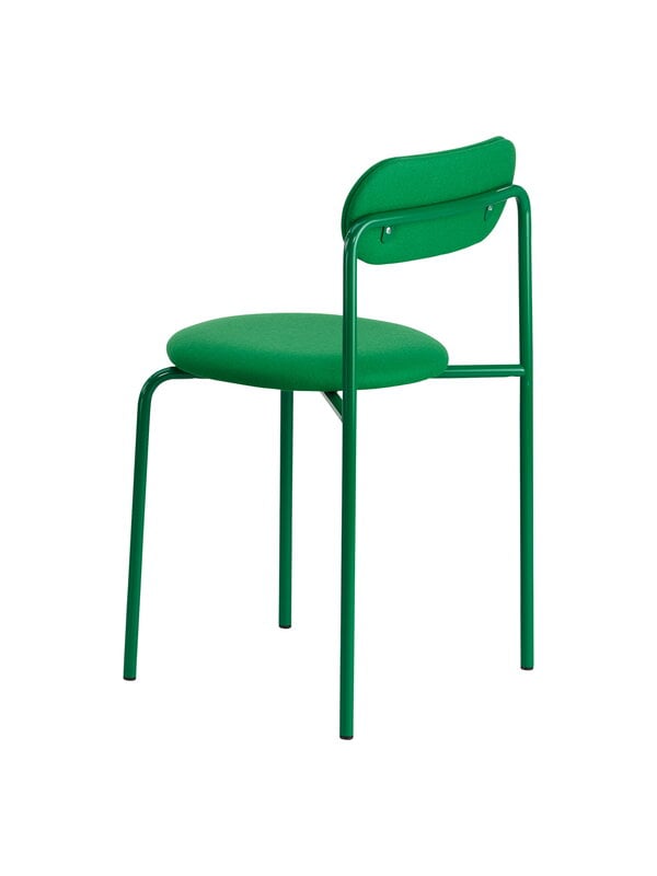 Ruokapöydän tuolit, Moderno tuoli, vihreä - vihreä verhoilu, Vihreä