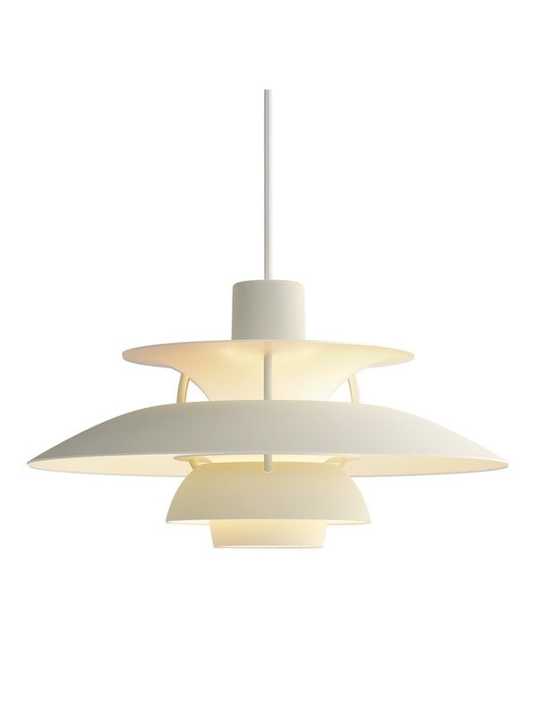 Pendant lamps, PH 5 Mini Monochrome pendant, pale pewter, Gray