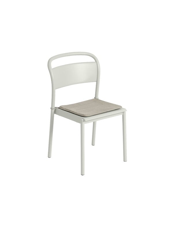 Cushions & throws, Linear Steel chair seat pad, light grey, Gray