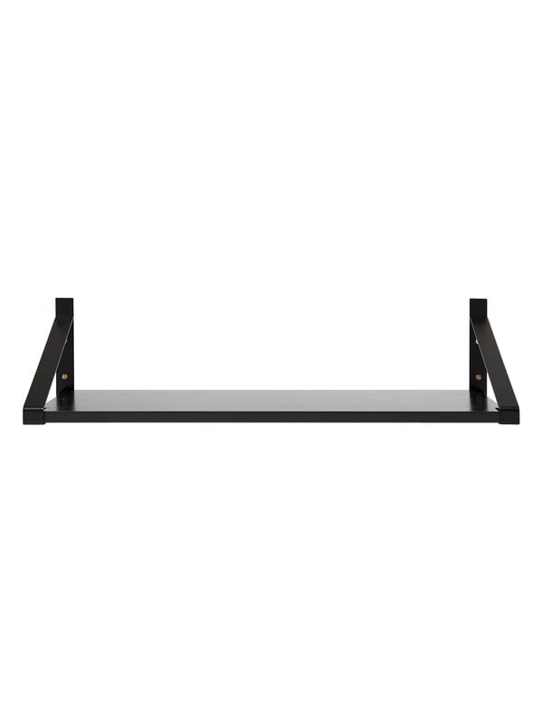 Wall shelves, Classic wall shelf, 80 x 30 cm, black, Black