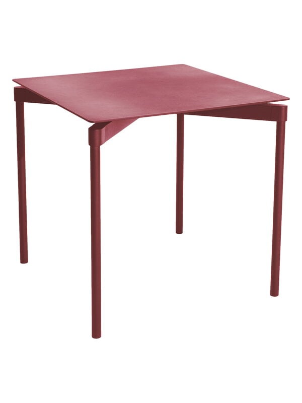 Tavoli da pranzo, Tavolo Fromme, 70 x 70 cm, rosso marrone, Marrone
