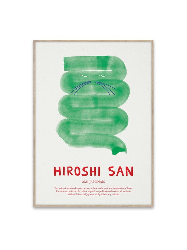 Posters, Hiroshi San poster, 50 x 70 cm, White