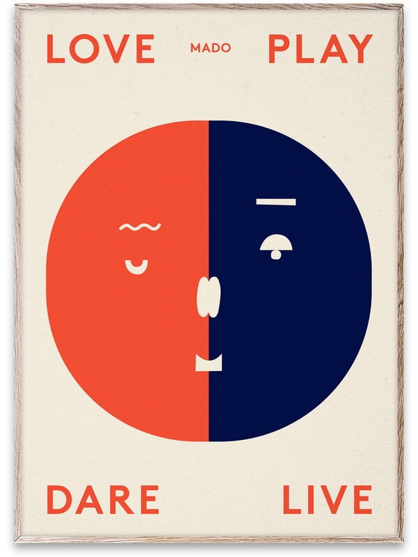 Posters, Two Faces poster, Beige