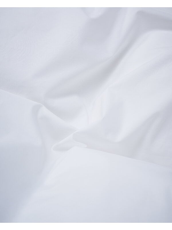 Draps de lits, Drap plat Mother Poplin, blanc, Blanc