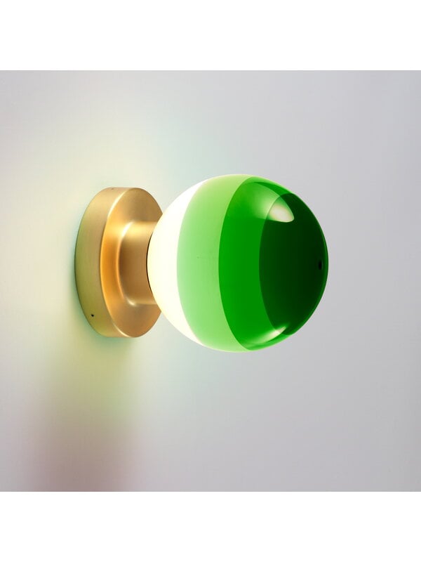 Vägglampor, Dipping Light A2-13 vägglampa, grön - mässing, Guld
