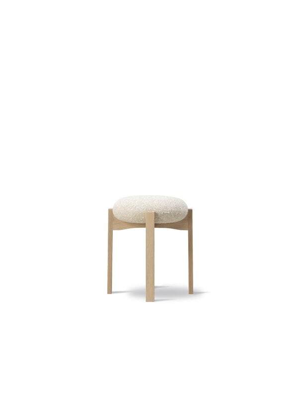 Tabourets, Tabouret Pioneer, chêne laqué - beige Zero 0001, Beige