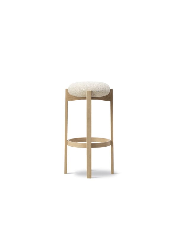 Bar stools & chairs, Pioneer bar stool, lacquered oak - beige Zero 0001, Beige