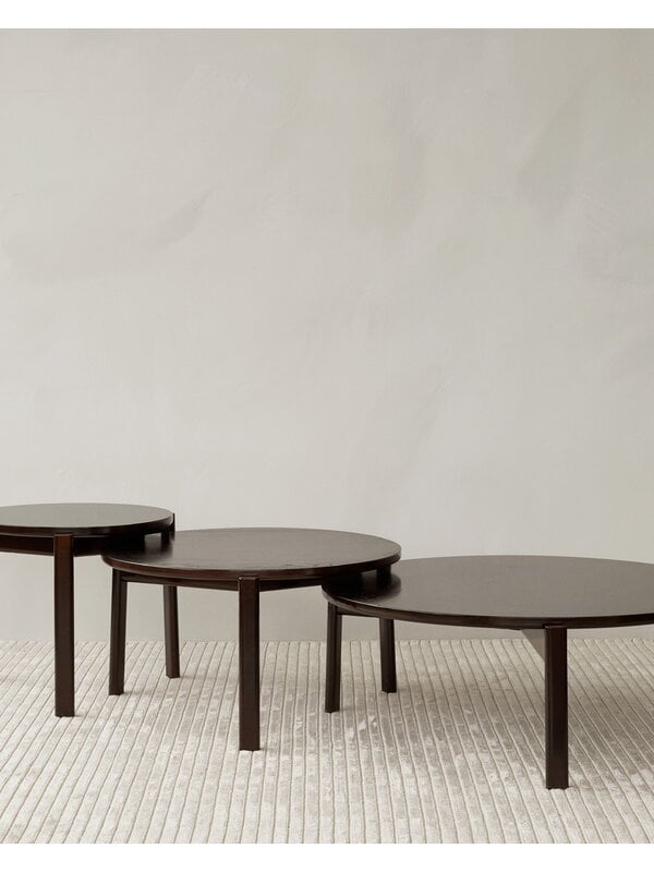 Tables basses, Table lounge Passage, 90 cm, chêne foncé, Marron