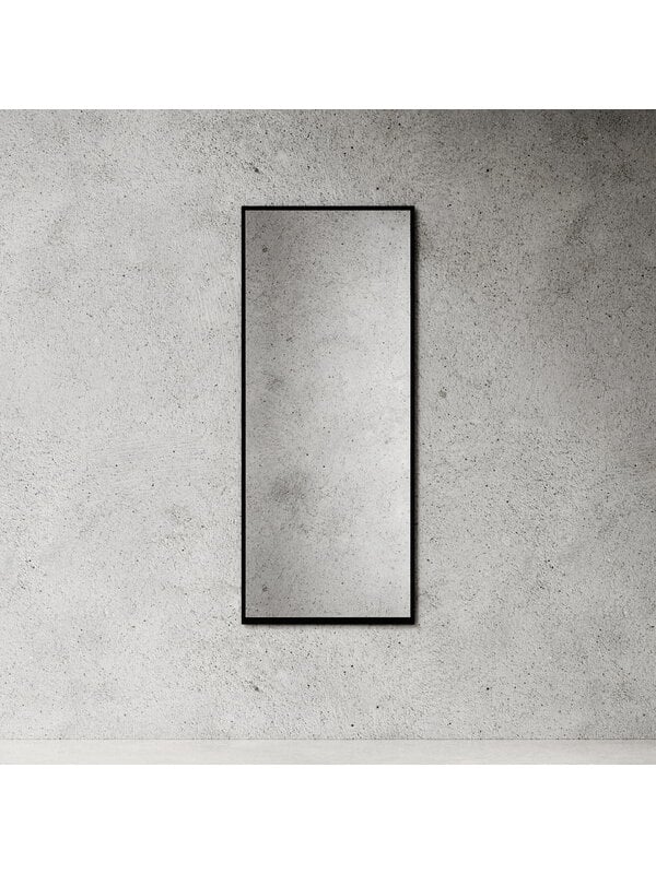 Specchi da parete, Specchio, 145 x 60 cm, nero, Nero