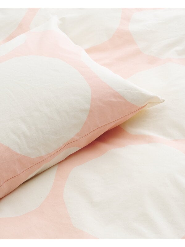 Bettbezüge, Kivet Bettbezug, 150 x 210 cm, Rosa - Weiß, Weiß