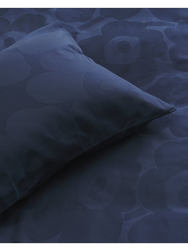 Duvet covers, Unikko duvet cover, 240 x 220 cm, dark blue - blue, Blue