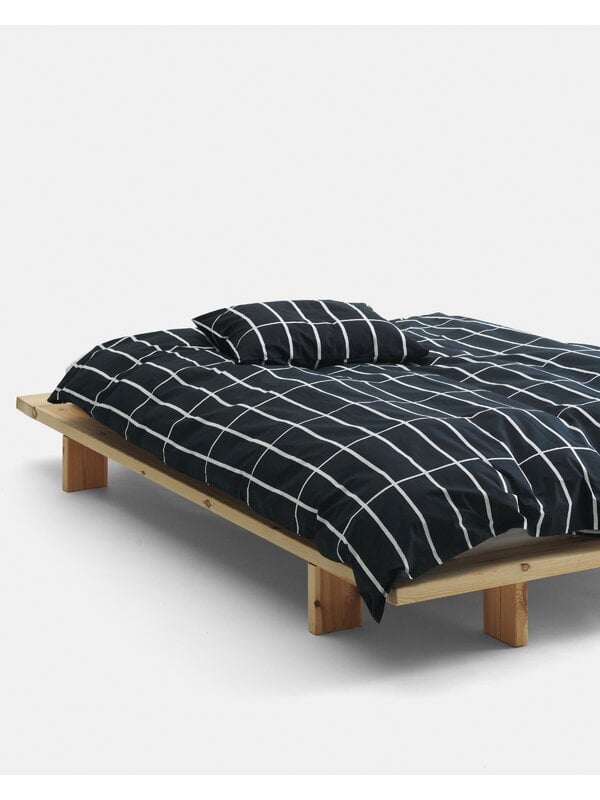Bettbezüge, Tiiliskivi Bettbezug, 150 x 210 cm, Schwarz