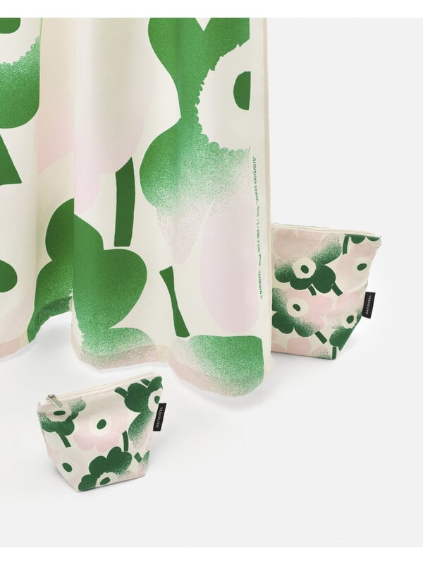 Toiletry & makeup bags, Kaje Mini Unikko Häivähdys cosmetic bag, off-white - pink - green, Green