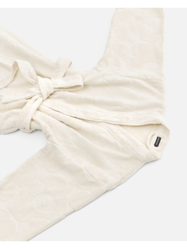 Bathrobes, Pieni Unikko bathrobe, ivory, White