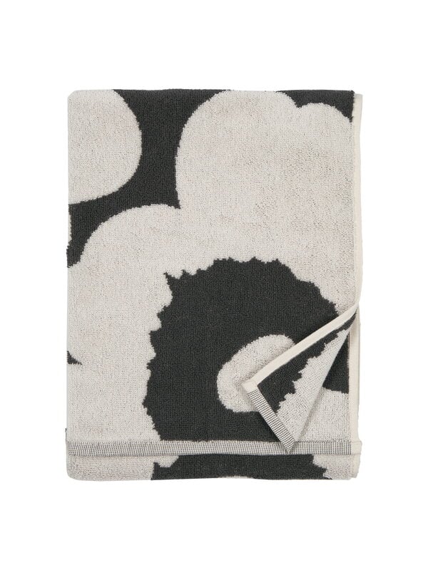 Hand towels & washcloths, Unikko hand towel, grey - off-white, White