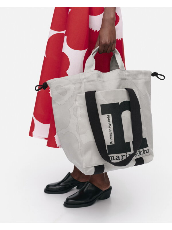 Taschen, Umhängetasche Mono City Tote Unikko, grau, Grau