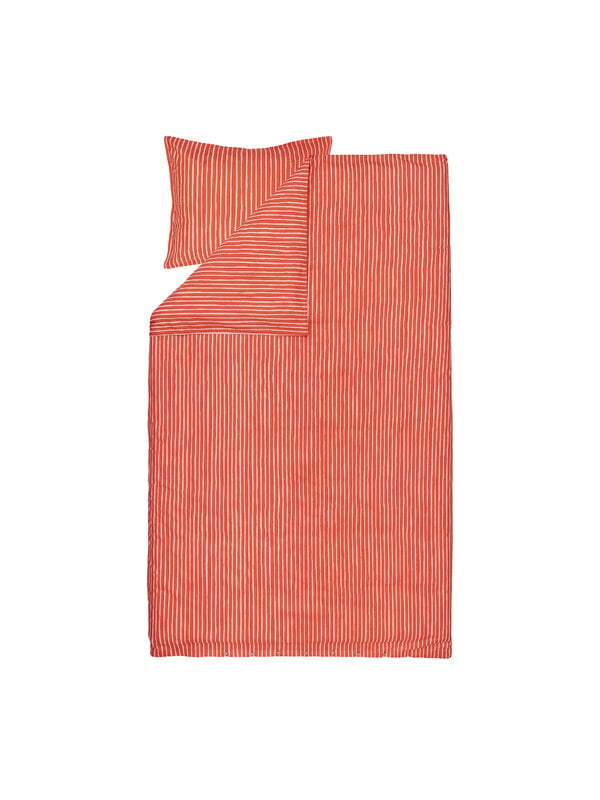 Bettbezüge, Bettbezug Piccolo, 150 x 210 cm, warmes Orange - hellrosa, Orange