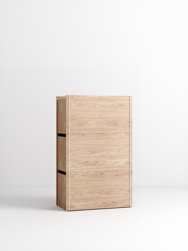 Storage containers, Storage Box, oak - white, Natural