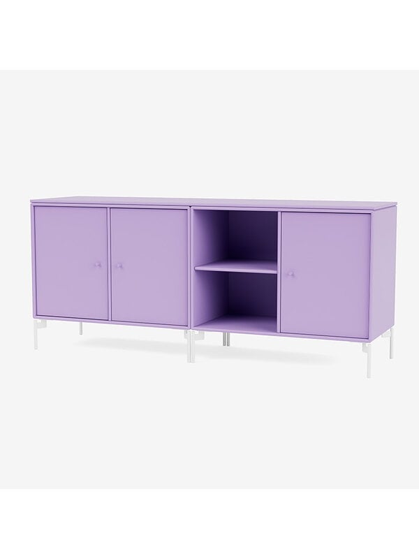 Cassettiere e credenze, Credenza bassa Save, gambe Snow - 164 Iris, Viola