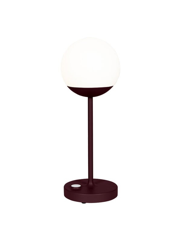 Lampade da tavolo, Lampada da tavolo Mooon! Max, 41 cm, nero ciliegia, Rosso