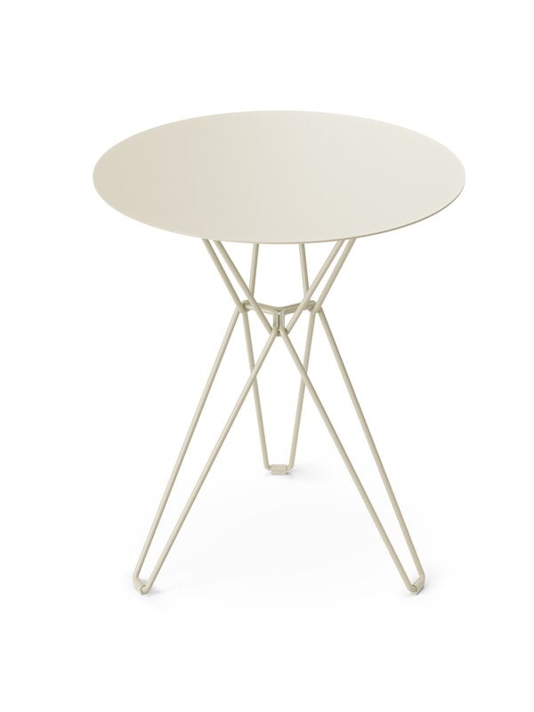 Patio tables, Tio table, 60 cm, high, ivory, White