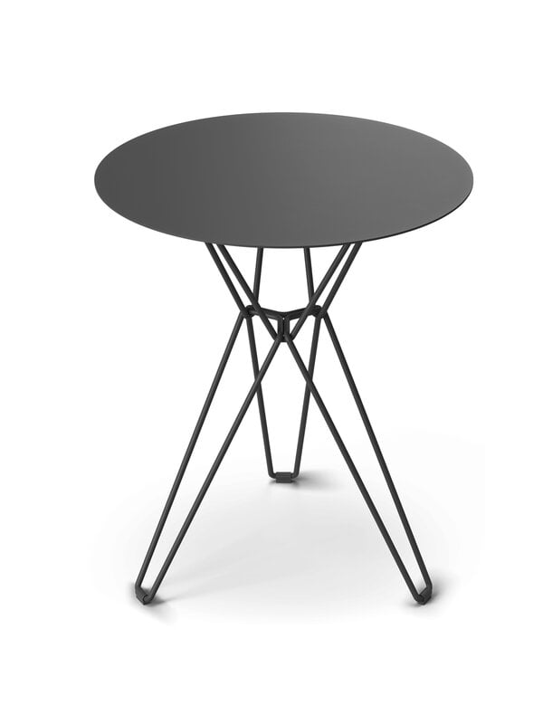 Terassipöydät, Tio pöytä, 60 cm, korkea, musta, Musta