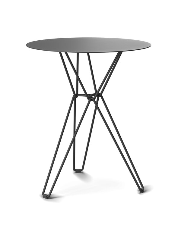 Patio tables, Tio table, 60 cm, high, black, Black