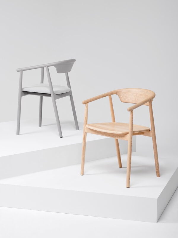 Dining chairs, MC21 Leva chair, ash, Natural