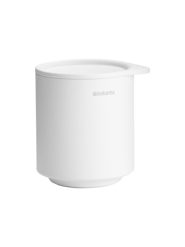 Bathroom accessories, MindSet storage pot, mineral fresh white, White