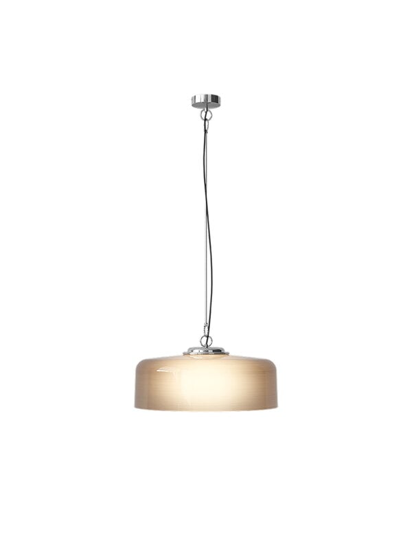 Pendant lamps, Model 2050 pendant, wire suspension, smoke, Brown