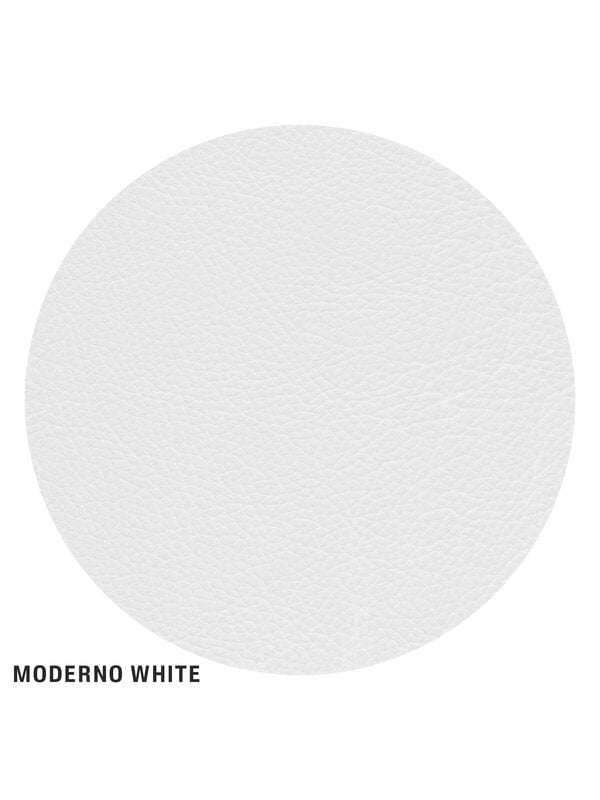 Poufs & ottomans, Bug ottoman, white leather Moderno, White