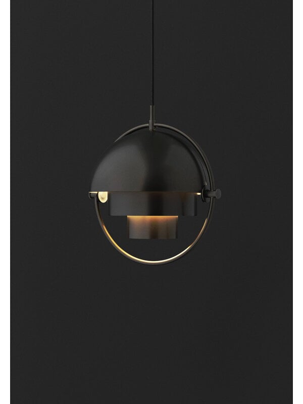 Pendant lamps, Multi-Lite pendant, small, black brass, Black