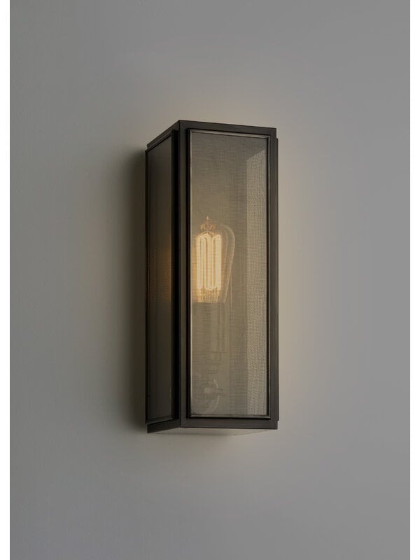 Wall lamps, Annet Gauze wall lamp, dark bronze - clear glass, Brown