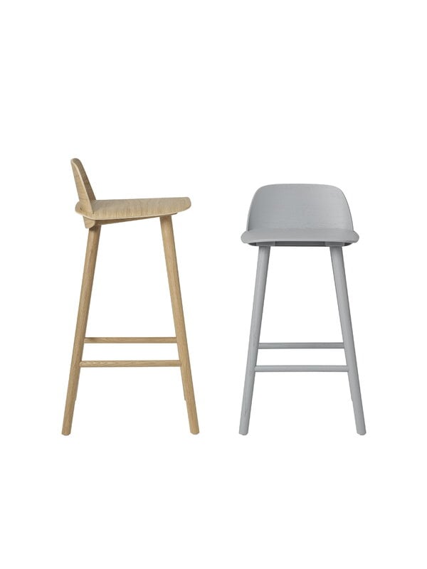 Bar stools & chairs, Nerd counter stool, 65 cm, grey, Gray