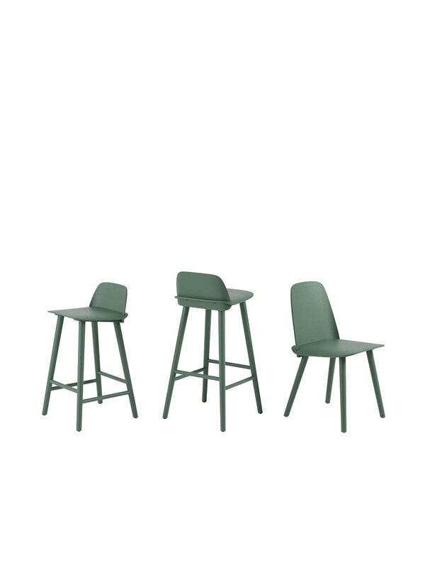 Bar stools & chairs, Nerd counter stool, 65 cm, green, Green