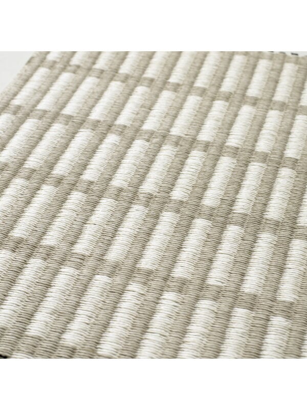 Teppiche aus Papiergarn, New York Teppich, Steingrau – Weiß, Grau