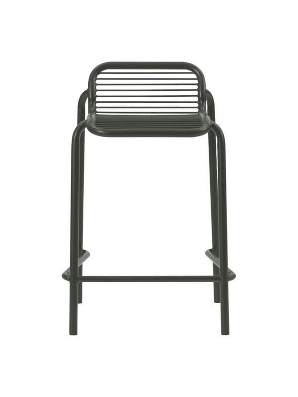 Patio chairs, Vig barstool, 65 cm, dark green, Green