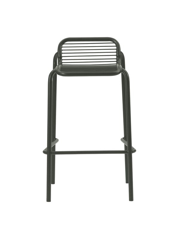 Patio chairs, Vig barstool, 75 cm, dark green, Green