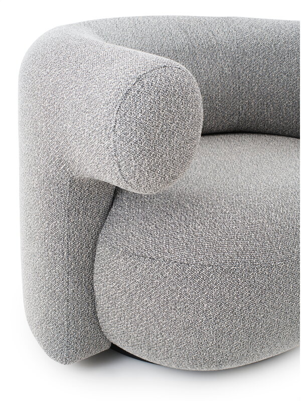 Armchairs & Lounge chairs, Burra Outdoor lounge chair, swivel with return, Wander Wolf, Gray