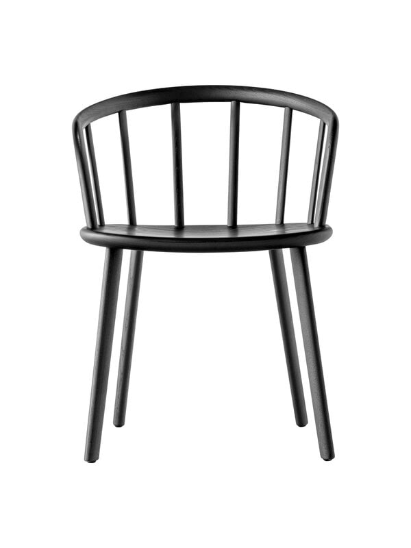 Dining chairs, Nym 2835 chair, black ash, Black