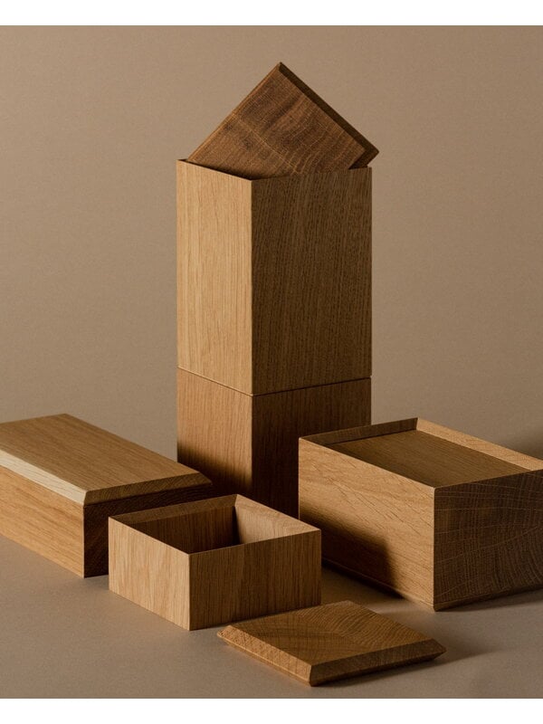 Decorative boxes, Pino long box, oak, Natural