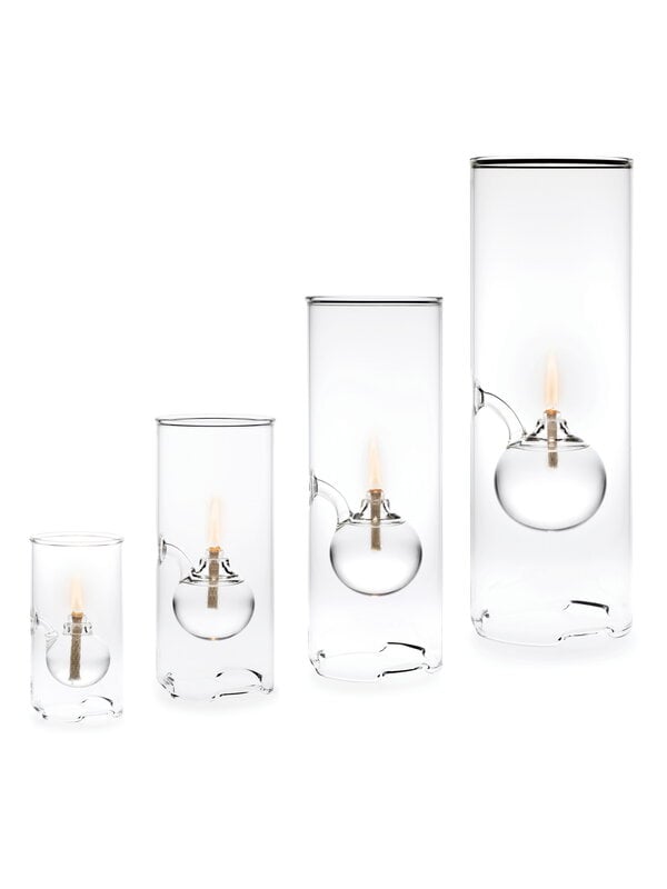Candles & candleholders, Wolfard oil lamp, small, clear glass, Transparent