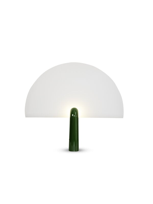 Lampade da tavolo, Lampada da tavolo Pavo, verde, Bianco