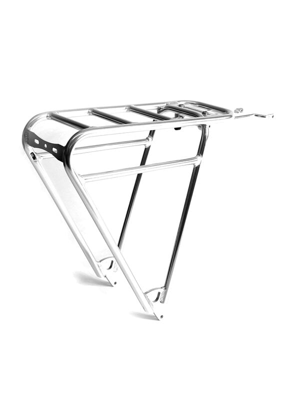 Cycling, Cargo Rear Rack, polished aluminium, Silver