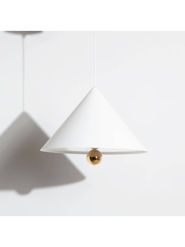 Pendant lamps, Cherry LED pendant, large, white, White