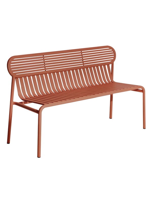 Outdoor benches, Week-end bench, terracotta, Brown