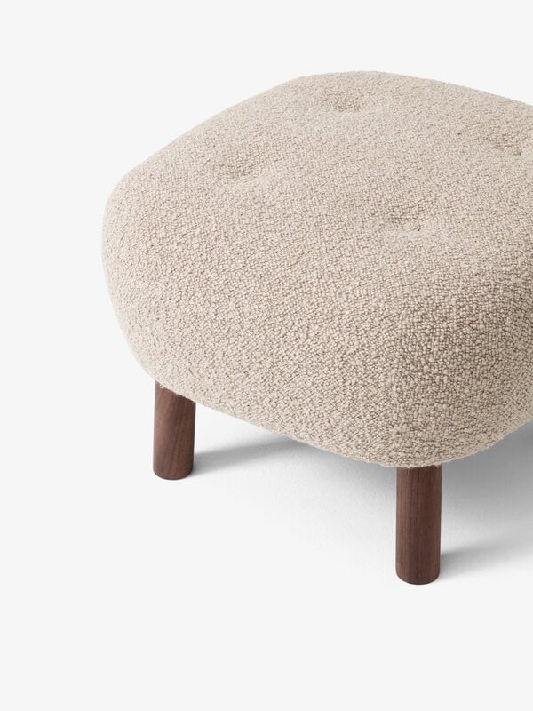 Sessel, Little Petra Loungesessel und Pouf, Karakorum 003 – Nussbaum, Braun