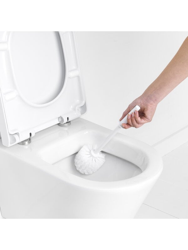 Toilet brushes, ReNew replacement toilet brush, white, White